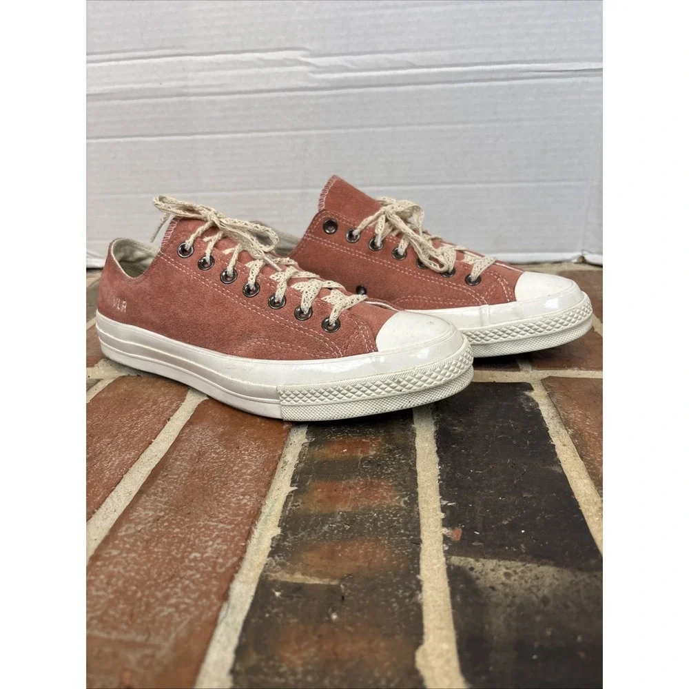 Converse Chuck Taylor All-Star Low Top Sneakers Women's 11 Men 9 Pink/white - Picture 2 of 7